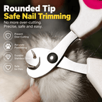 Cat Nail Clippers with Round-Hole Guide & Non-Slip Silicone Grip Fursera