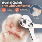 Cat Nail Clippers with Round-Hole Guide & Non-Slip Silicone Grip Fursera