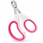 Cat Nail Clippers with Round-Hole Guide & Non-Slip Silicone Grip Fursera