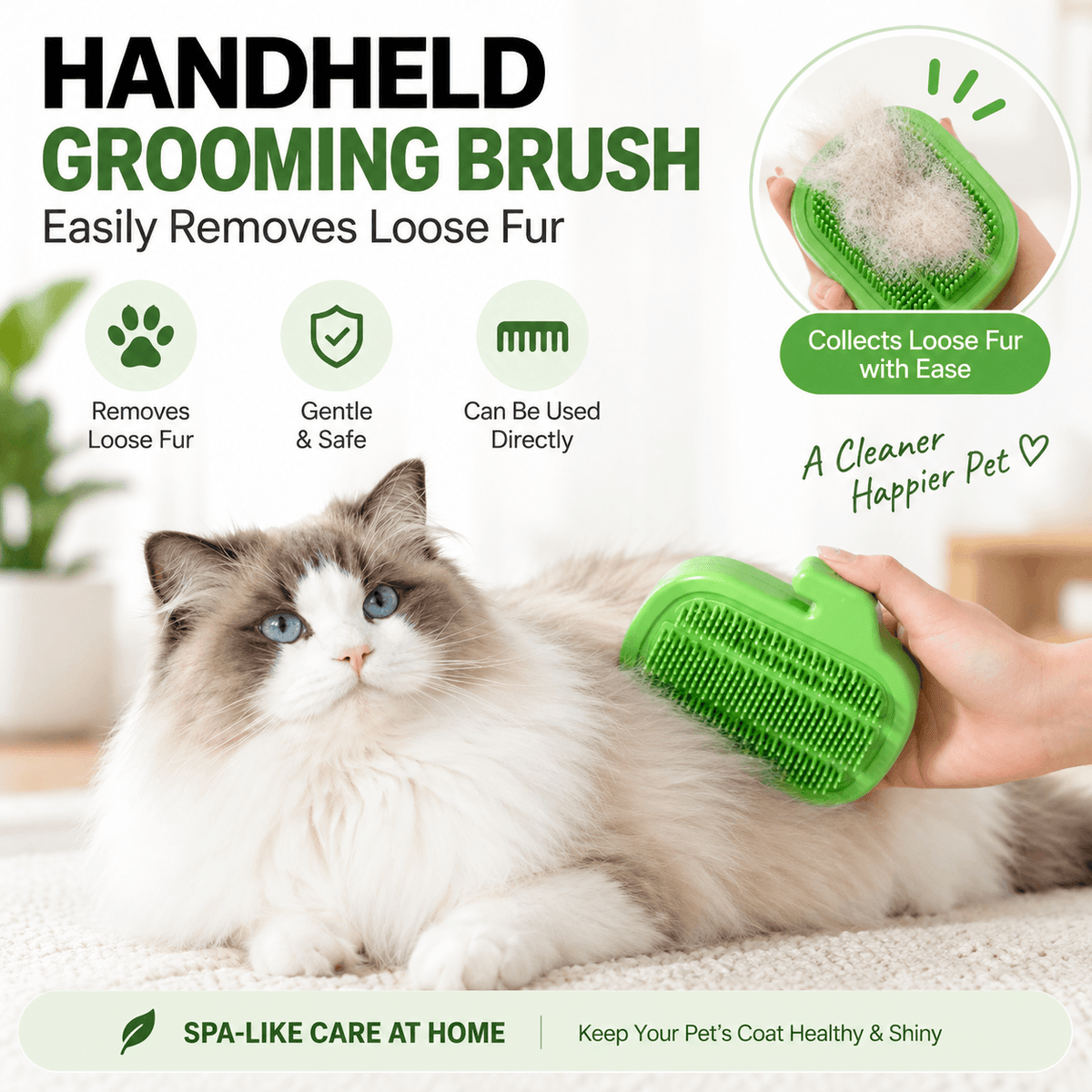 3-in-1 Cactus Cat Corner Groomer with Catnip Ball & Feather Teaser Fursera
