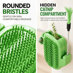 3-in-1 Cactus Cat Corner Groomer with Catnip Ball & Feather Teaser Fursera