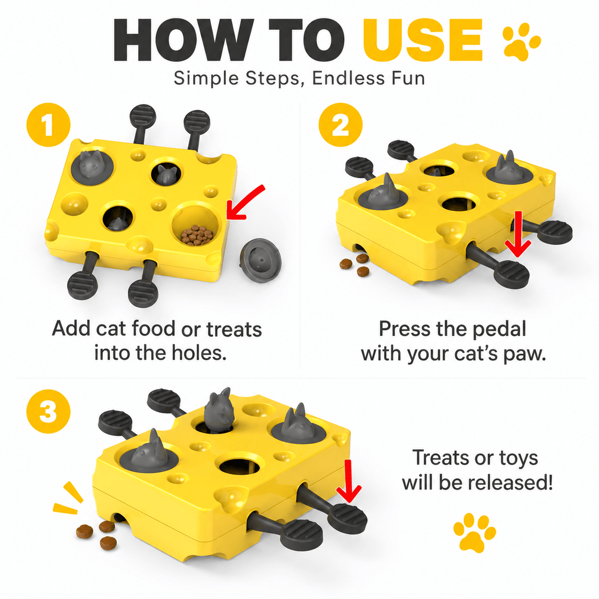 Interactive Cat Puzzle Feeder Toy Fursera