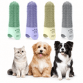 4-Pack 360° Silicone Pet Finger Toothbrush for Dogs & Cats Fursera