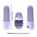 4-Pack 360° Silicone Pet Finger Toothbrush for Dogs & Cats Fursera
