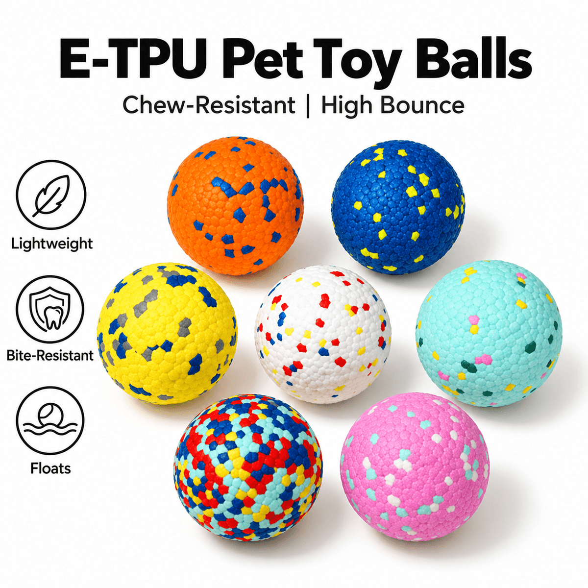 Heavy-Duty E-TPU Dog Ball for Aggressive Chewers Fursera