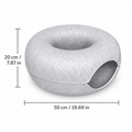 Donut Cat Tunnel Bed – 2-in-1 Felt Cat Cave & Lounge Fursera