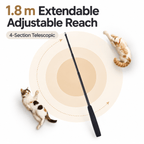 Extra-Long Telescopic Feather Cat Wand Fursera
