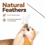 Extra-Long Telescopic Feather Cat Wand Fursera