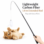 Extra-Long Telescopic Feather Cat Wand Fursera
