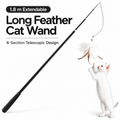 Extra-Long Telescopic Feather Cat Wand Fursera