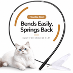Extra-Long Telescopic Feather Cat Wand Fursera