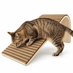 Natural Cork Cat Scratcher Ramp – Replaceable Pad with Catnip Fursera