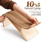 Natural Cork Cat Scratcher Ramp – Replaceable Pad with Catnip Fursera