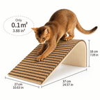 Natural Cork Cat Scratcher Ramp – Replaceable Pad with Catnip Fursera