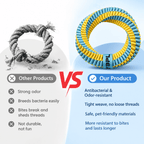 Antibacterial Braided Dog Ring Toy – Durable Chew & Tug Toy Fursera