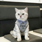 Plaid Collar Pet Vest – Classic Preppy Shirt for Cats & Dogs Fursera