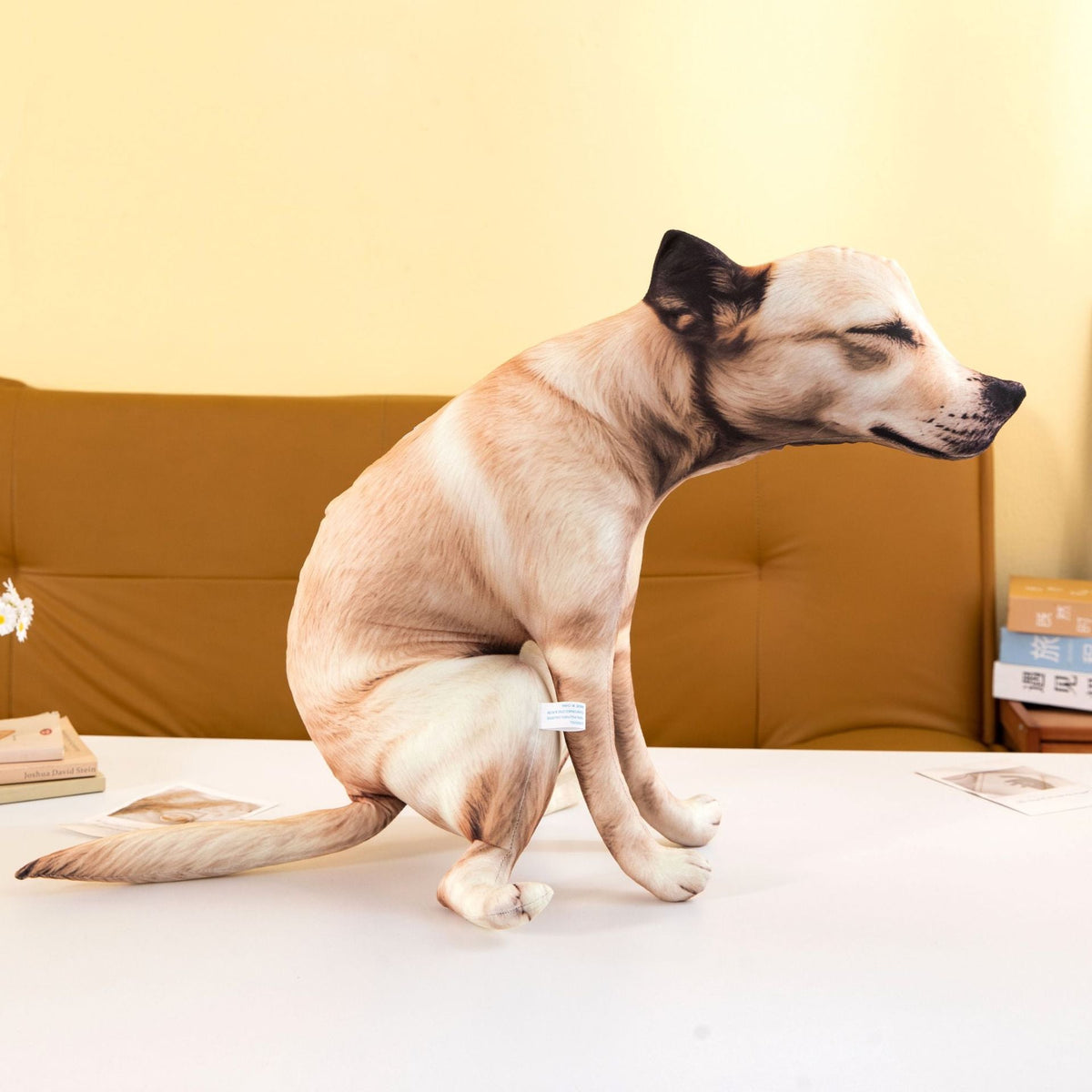 Funny Pooping Dog Plush Pillow – Realistic Novelty Dog Toy Fursera