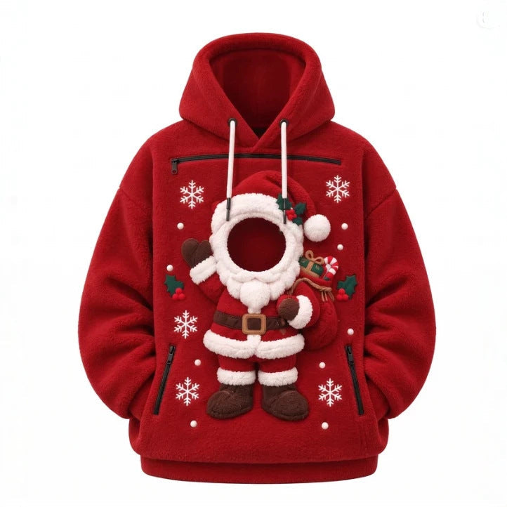 Christmas Pet Pocket Hoodie with 3D Holiday Designs Fursera