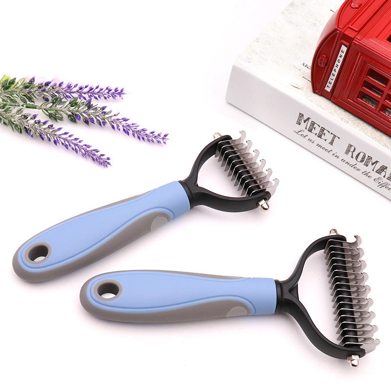 2-Pack Dog Grooming Comb Set – Large & Small Shedding & Detangling Tools Fursera