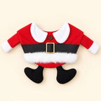 Christmas Pet Santa Costume & Sequin Hat for Cats and Small Dogs Fursera