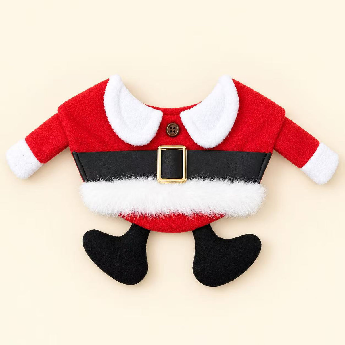 Christmas Pet Santa Costume & Sequin Hat for Cats and Small Dogs Fursera
