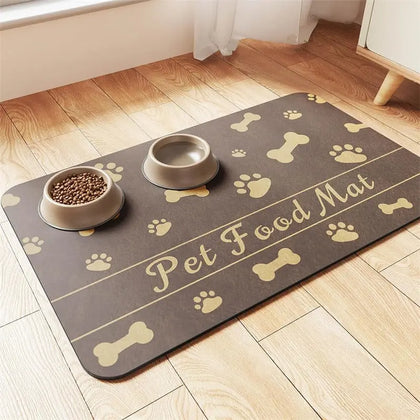 Dog & Cat Feeding Mat – Absorbent Bowl Mat for Mess-Free Meals