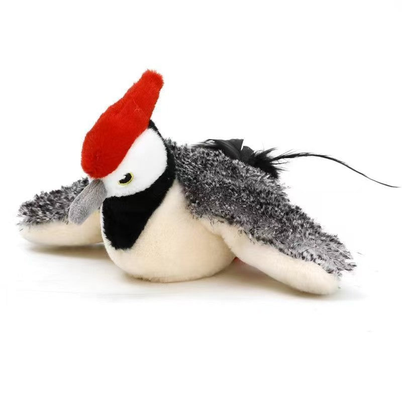 Realistic Chirping Bird Cat Toy with Flapping Wings Fursera