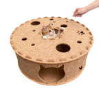 Felt Cat Tunnel & Hideaway – 2-in-1 Interactive Playhouse & Cozy Bed Fursera