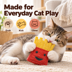 Natural Loofah Cat Toys – 6-Piece Food-Shaped Play Set Fursera