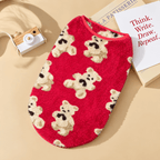 Teddy Bear Fleece Dog Vest – Soft & Cozy Pullover Fursera