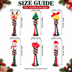 7-Piece Christmas Dog Toy Set – Festive Plush & Cotton Rope Toys for Chewing, Tugging & Fetch Fursera