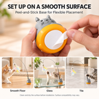 Bouncing Fish & Feather Cat Teaser Toy Fursera