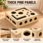Wooden Cat Puzzle Toy with Built-In Claw-Smoothing Surface Fursera