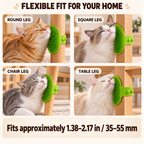 Wraparound Cat Self-Grooming Brush – Furniture-Leg & Handheld Groomer Fursera