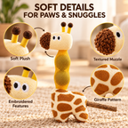 Giraffe Catnip Plush Toy with 2 Catnip Balls & Chew Stick Fursera