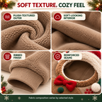 Christmas Pet Pocket Hoodie with 3D Holiday Designs Fursera
