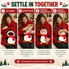 Christmas Pet Pocket Hoodie with 3D Holiday Designs Fursera