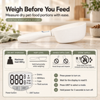 Digital Pet Food Measuring Scoop with LCD Display & Detachable Bowl Fursera