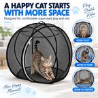 Pop-Up Cat Playpen – Foldable Mesh Tent for Indoor & Outdoor Play Fursera