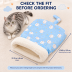 Plush-Lined Cat Sleeping Bag | Soft Burrowing Cat Bed Fursera