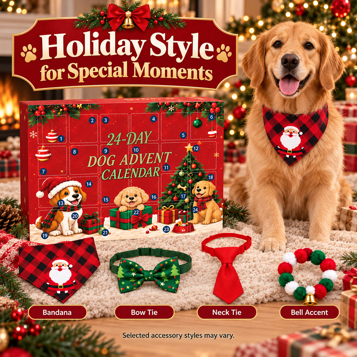 24-Day Pet Advent Calendar for Cats & Dogs – Christmas Toys & Accessories Fursera