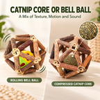 3-Piece Silvervine Cat Toy Ball Set with Catnip Cores & Bell Ball Fursera