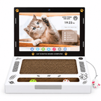 Laptop Cat Scratcher with Mouse Toy & 2 Bell Balls Fursera