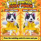 Husky Boxing Hand Puppet with Sound Effects – Interactive Plush Toy Fursera