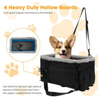 Small Pet Car Seat – Cozy Console Booster for Dogs & Cats