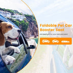 Small Pet Car Seat – Cozy Console Booster for Dogs & Cats