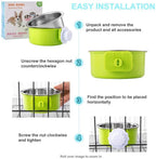 Hanging Dog & Cat Bowl – Stainless Steel Cage Feeding Bowl