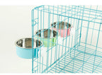 Hanging Dog & Cat Bowl – Stainless Steel Cage Feeding Bowl