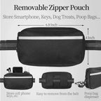 Hands-Free Leash – Bungee Dog Leash with Storage Pouch & Soft Handles