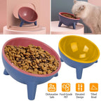 Raised Pet Bowl – Tilted Feeding Bowl for Cats & Small Dogs